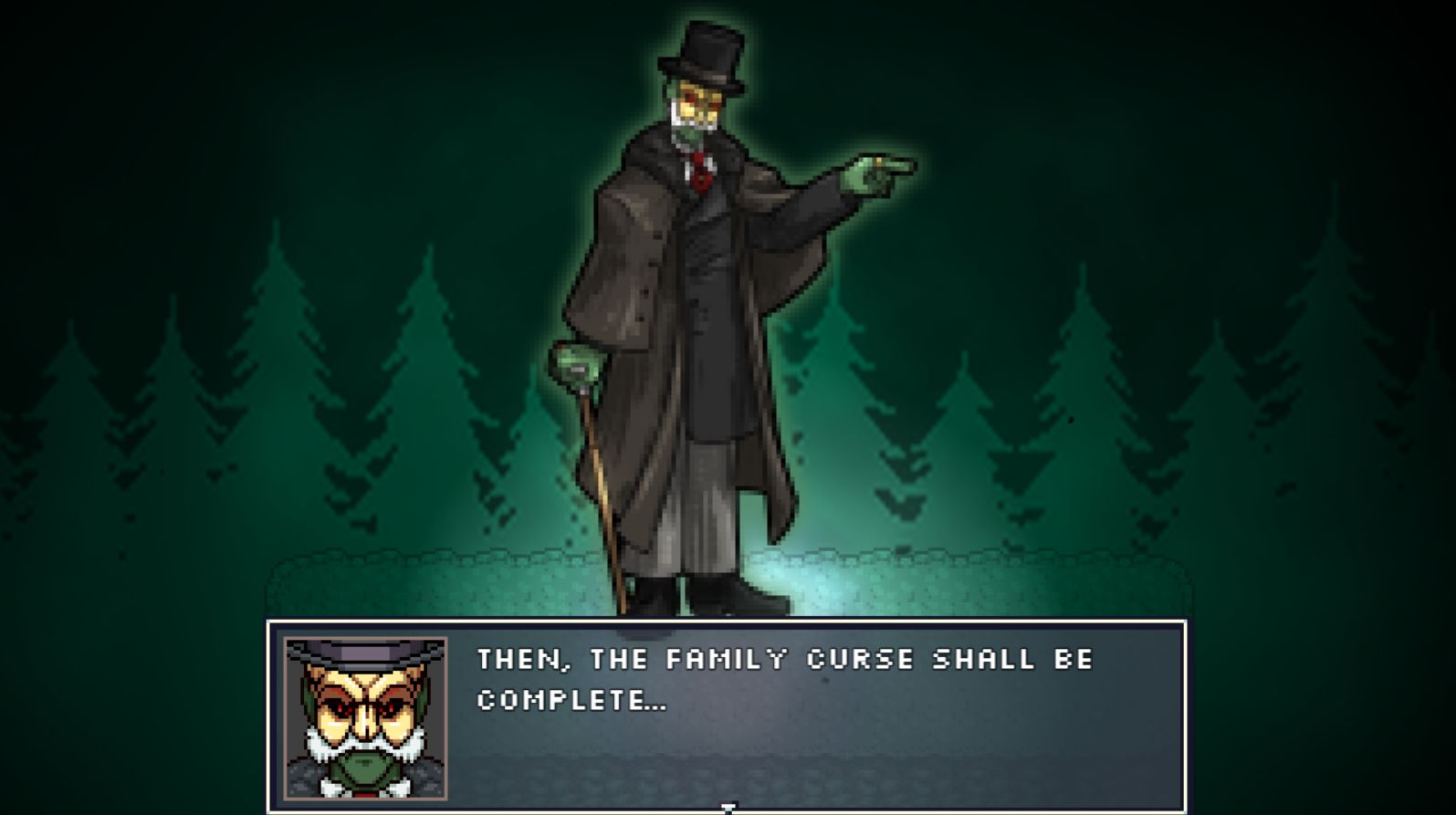 A dark figure