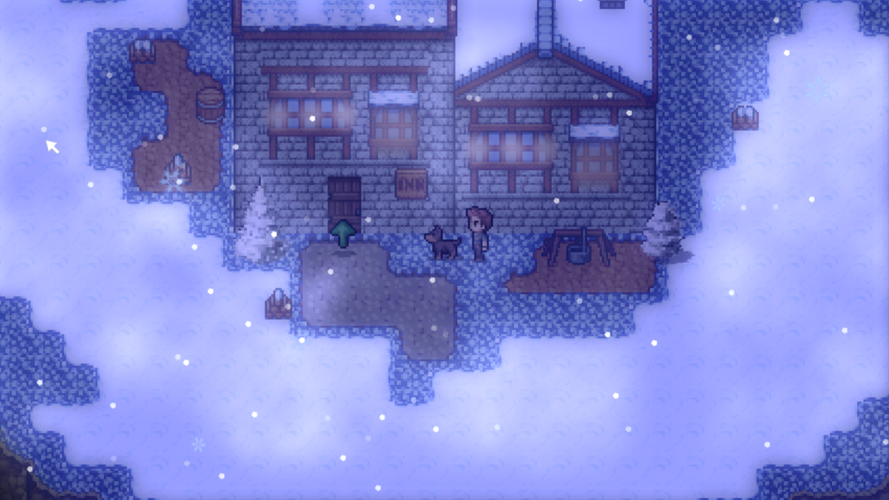 Trapped in a blizzard